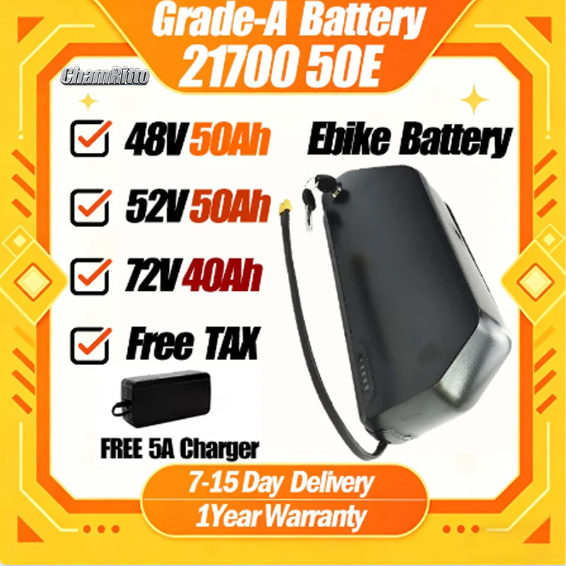 Electric Bicycle Battery 72V 30Ah - ポリー電動自転車バイクバッテリー ダウンチューブ ハイルン DP7 48V 52