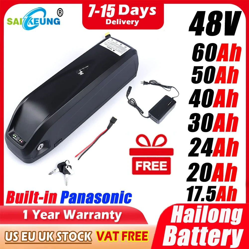 Ebike Battery 48V 20Ah Hailong - オリジナル48V 52V 20AH 60V電動自転車バッテリー 36V 72V