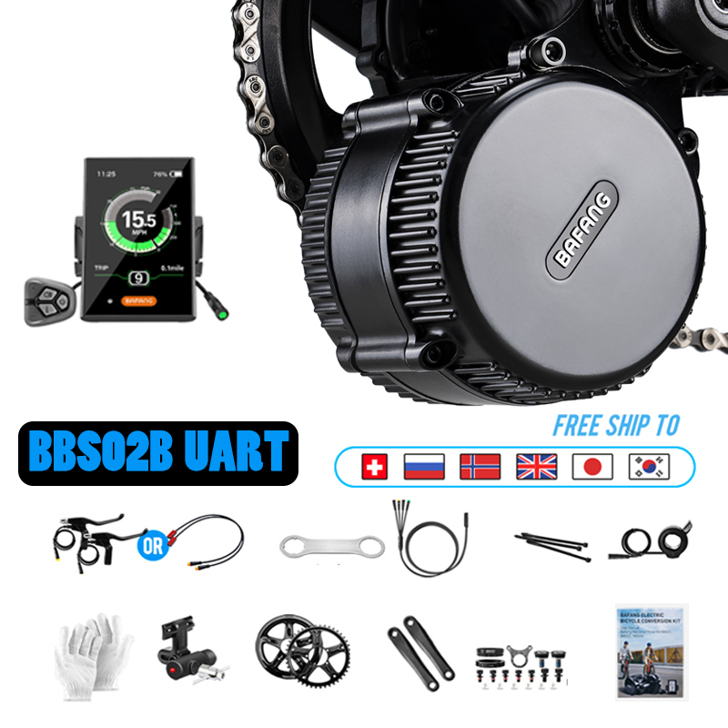 Bafang Bbs02B 48V 750W Mid Drive Kit - Bafang-電動自転車電動キット,変換キット,68mmブラシレスモーター,8fun,m325,m215,bbs02b,48v,750w
