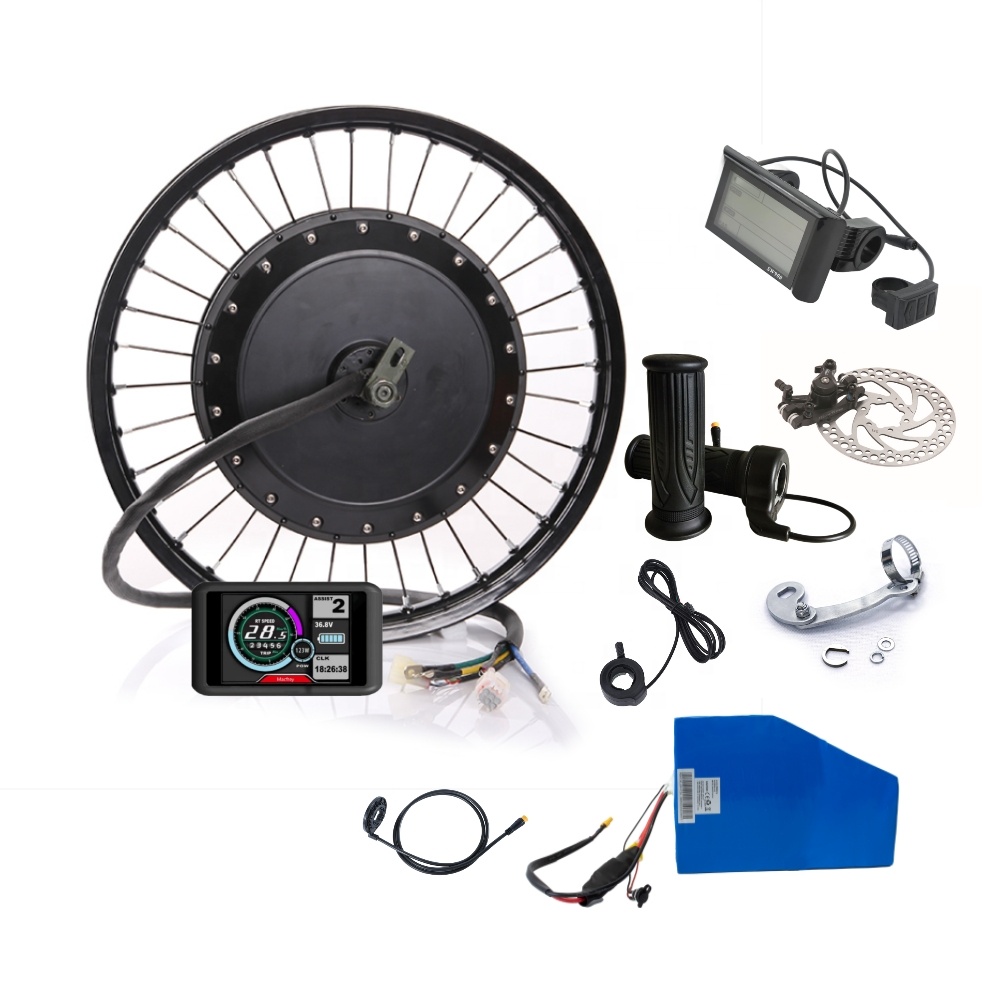 大トルク電動自転車バイク変換キット 72V 3000w 50 - 72V 5000W Hub Motor Kit のレビューと価格