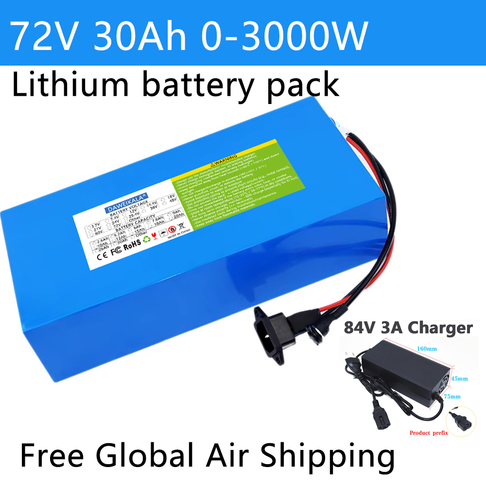 72V 12Ah-30Ah 18650 バッテリーパック 5 - Electric Bicycle Battery 72V 30Ah のレビューと価格