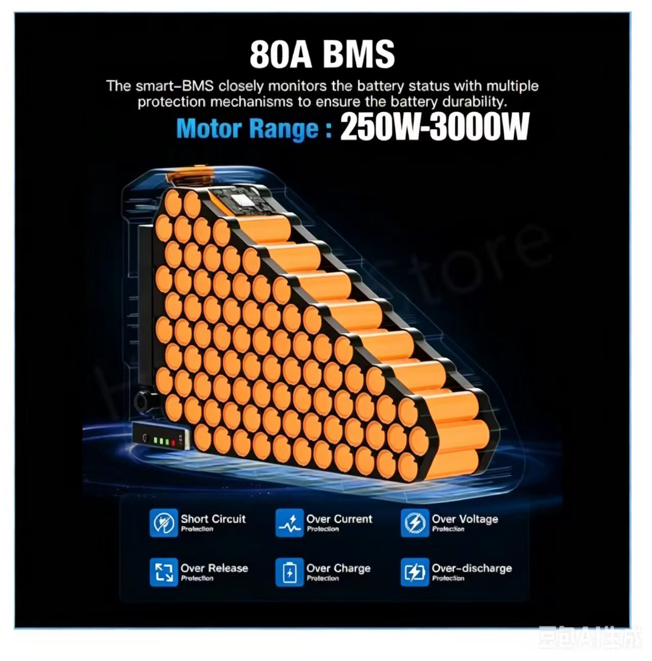 電動自転車 36v 48v 52v 2000w バッテリー  - Electric Bicycle Battery 72V 30Ah のレビューと価格