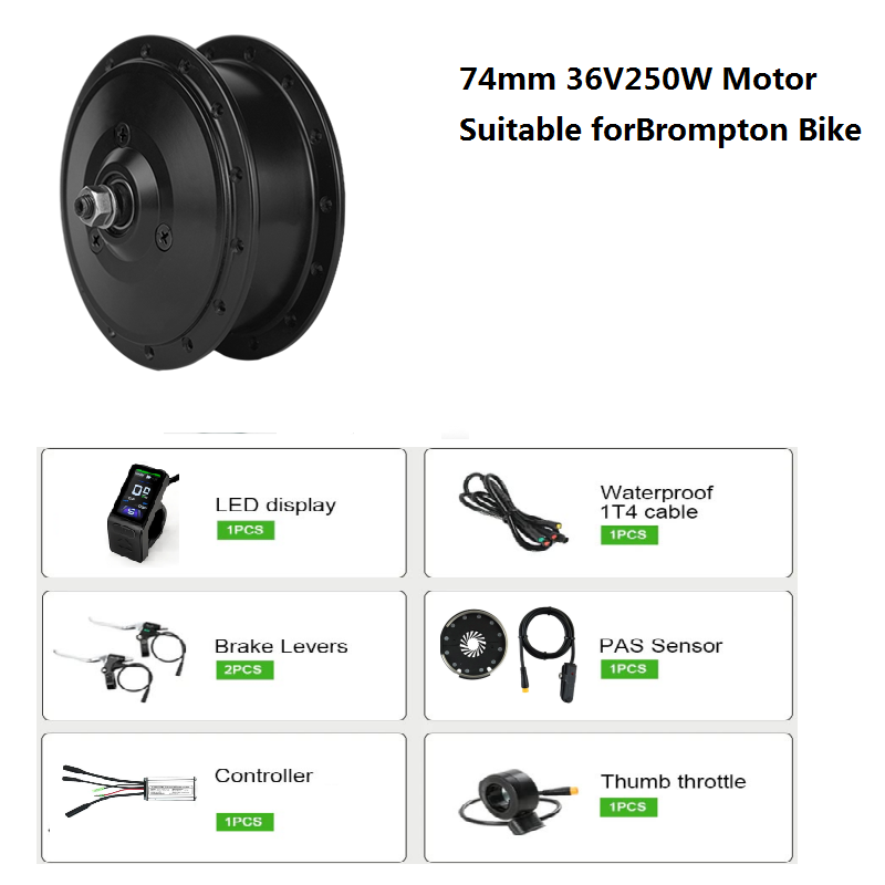 DIYブロンプトン電動自転車変換キット 電動自転車モーターキ - Ebike Conversion Kit 72V 3000W のレビューと価格