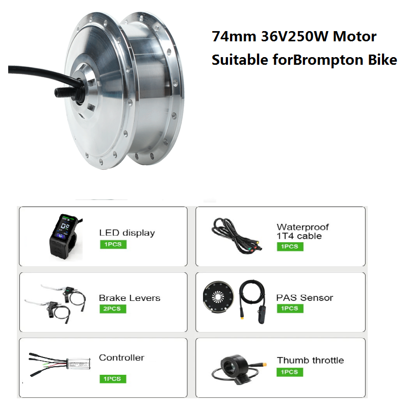 DIYブロンプトン電動自転車変換キット 電動自転車モーターキ - Ebike Conversion Kit 72V 3000W のレビューと価格